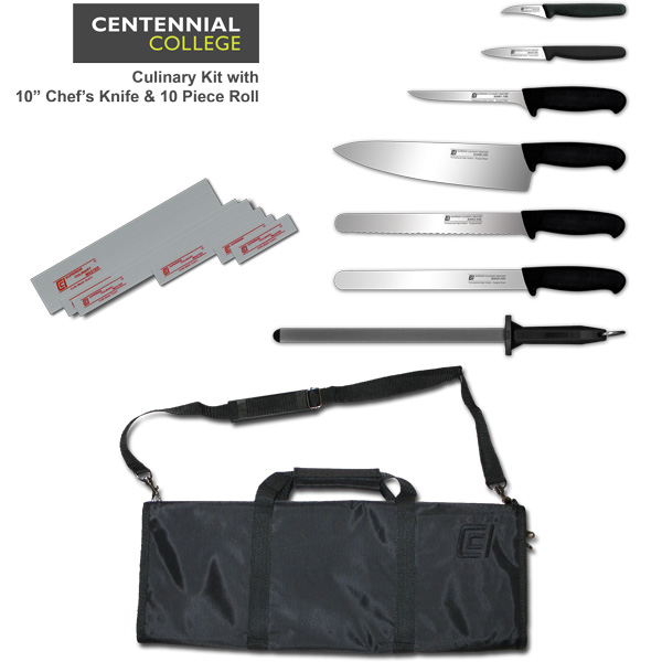 Centennial College Culinary Kit (10" Chef Knife with Roll)