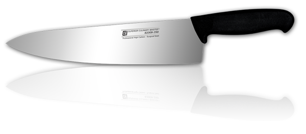 10" Chef's Knife, Black Anti-slip Handle