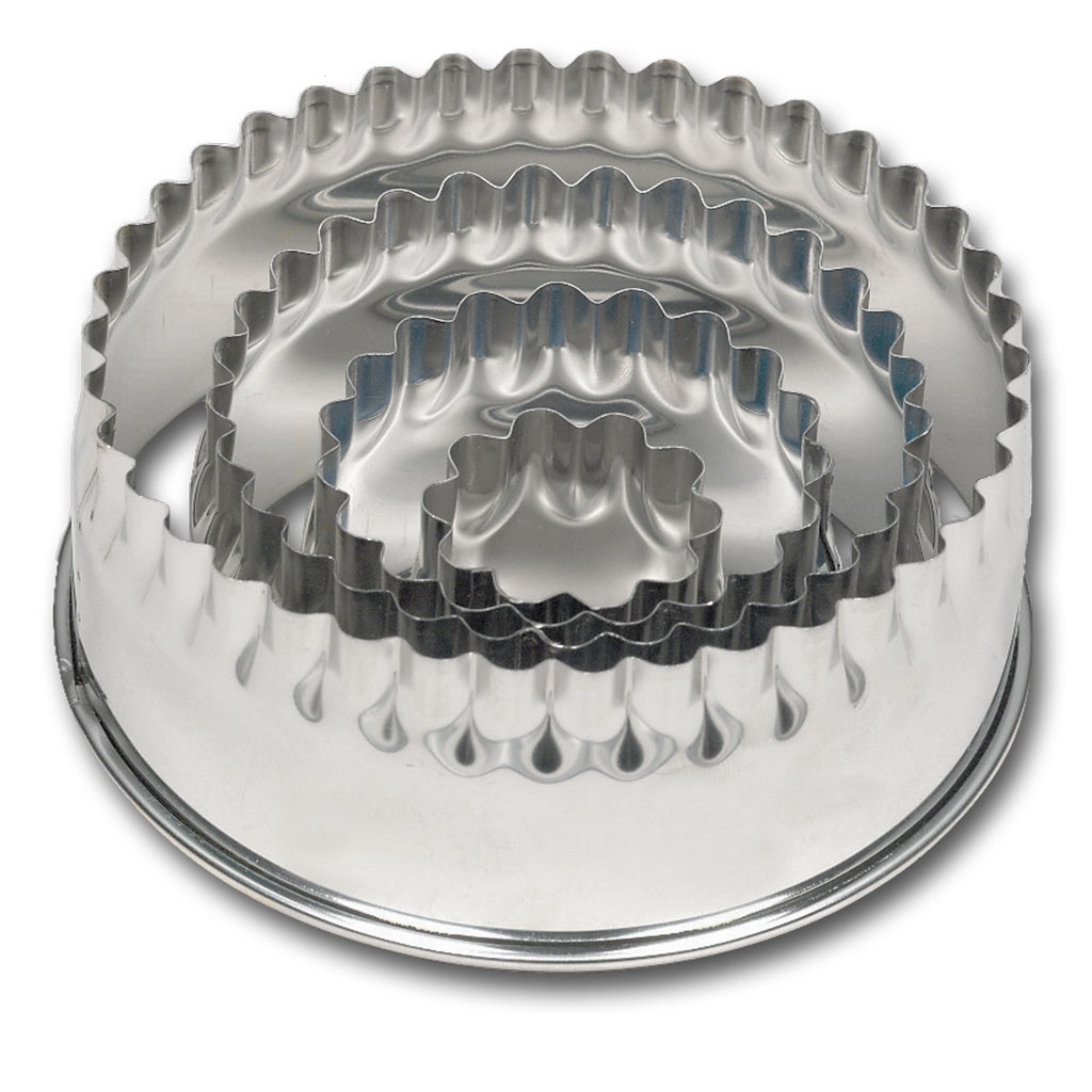 4 Pc. Fluted Round Cutter Set