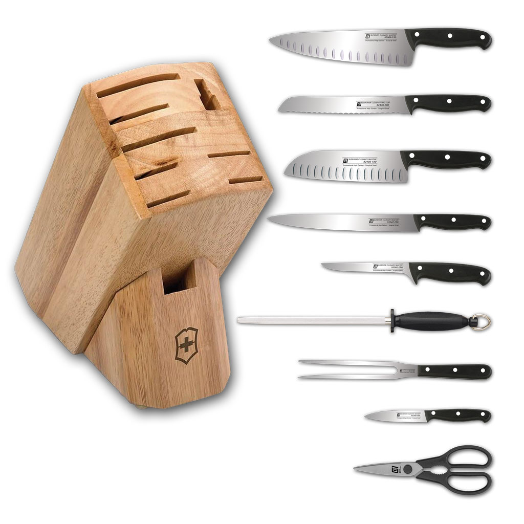 Knife Block with Full TangPOM Ergo Plus™ Series Knives