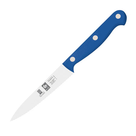 4" Paring Knife, Wavy Edge, Blue