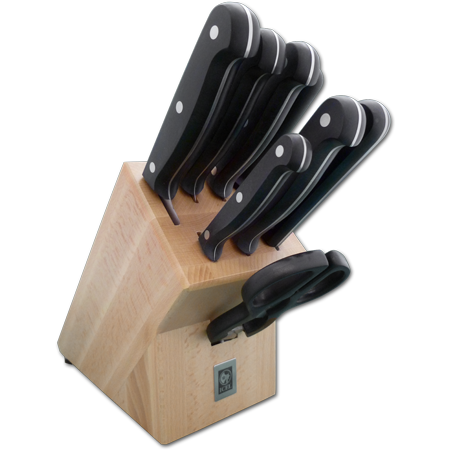 8 Piece Knife Block with Full Tang POM Technik Series Knives(30% Off)