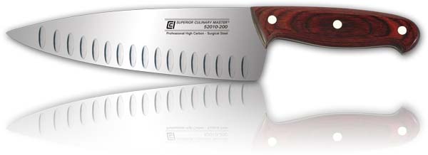 8" Chef‘s Knife, Granton Wide Blade