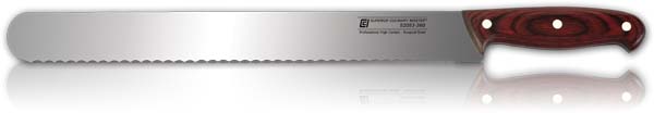 14" Scalloped Slicer
Full Tang Winewood Handle