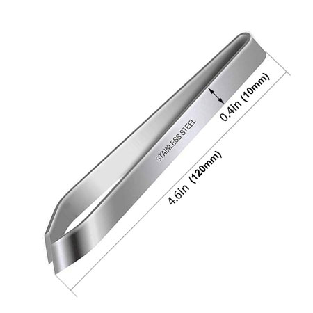 4 3/4" Fish Tweezer, Stainless Steel Diagonal