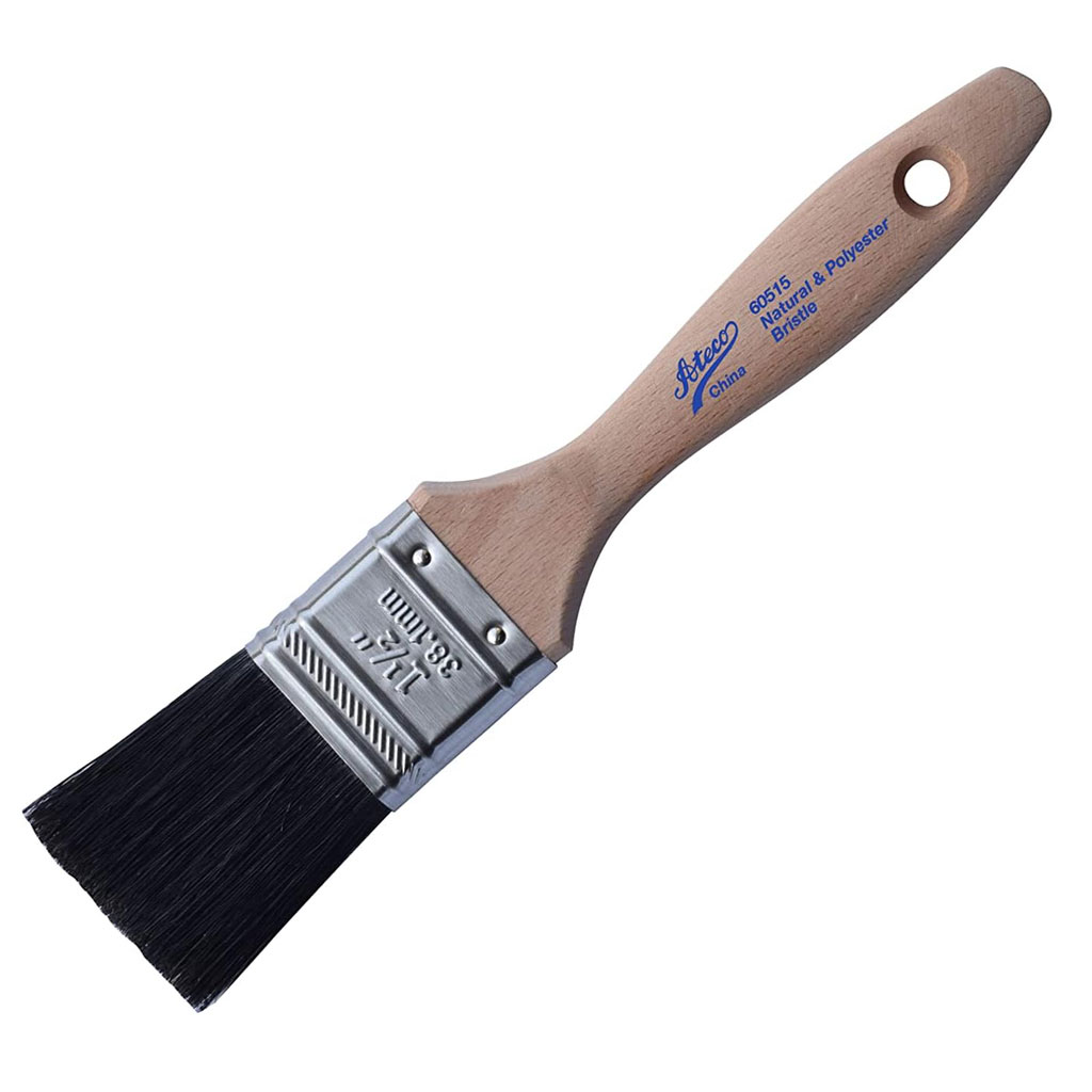 1.5" Pastry Brush (Black Boar & Polyester Bristles)