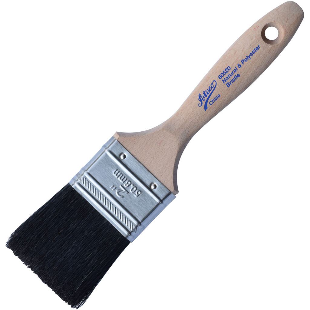 2" Pastry Brush  (Black Boar & Polyester Bristles)