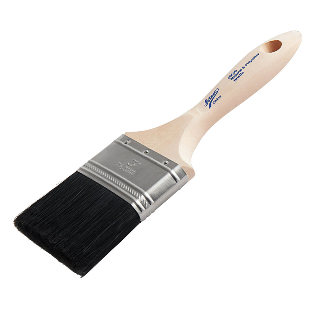 Click to expand 2" Pastry Brush (Black Boar & Polyester Bristles)