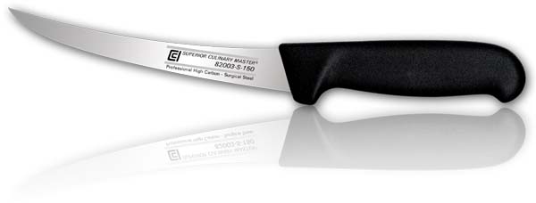 6"Curved Boning Knife 18mm
Stiff Blade