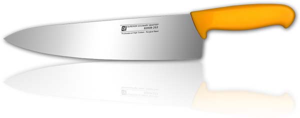 10" Cook's Kn,Poly-Yellow
 Anti-Slip Handle