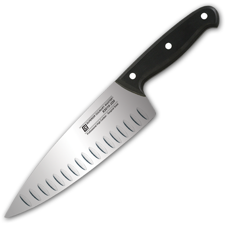 8" Chef‘s Knife, Granton and Wide Blade