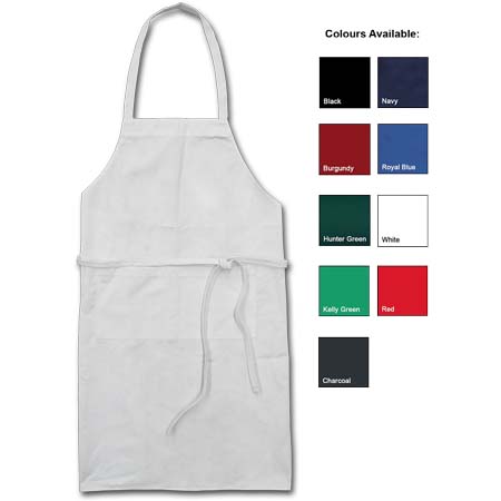 Standard Bib Apron, Hunter Green with 2 Pockets & Pencil Slot