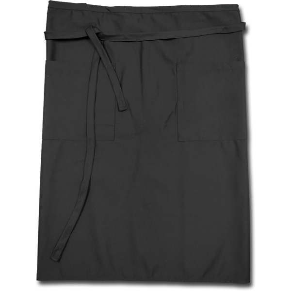 Bistro Apron, Black, Long2 POCKETS36" W x 29" L