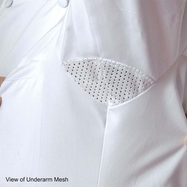 Chef Jacket with Mesh, 65% Polyester/35% Cotton #2