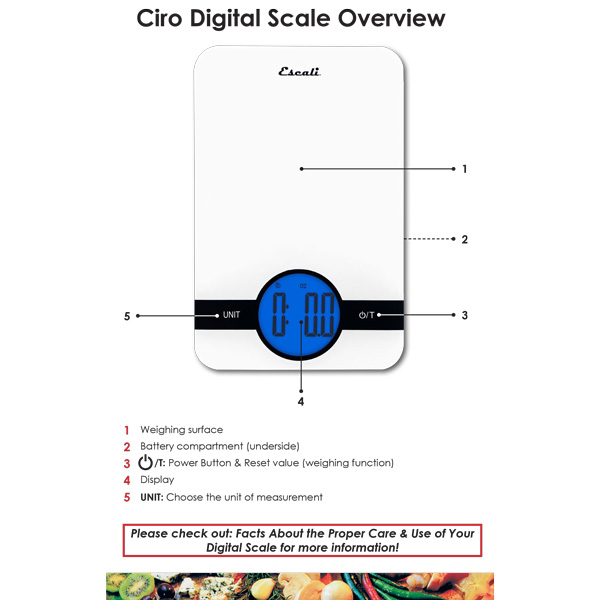 CIRO Digital Scale, White #5