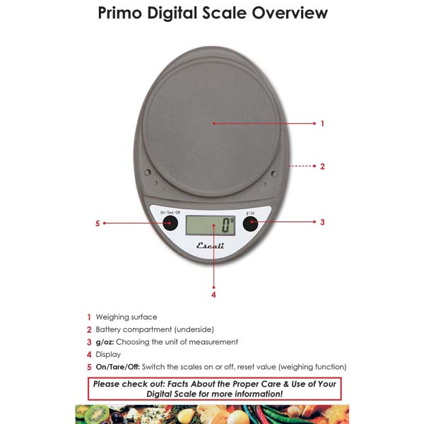 PRIMO Digital Scale, Metallic #4