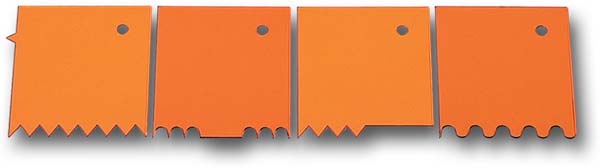 Profile Comb Set, 4 Combs; Orange 