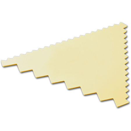 Comb Scraper, Triangular, Pointed Teeth