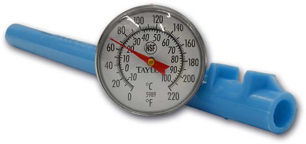 Dual Thermometer = 220°F & 105°C 