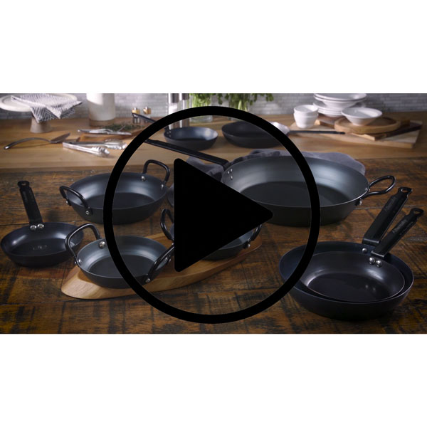 11.8" Carbon Steel Frying Pan  with Helper Handle #3